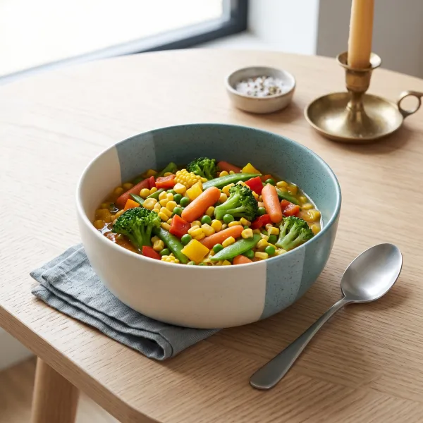 "Tri-Tone Minimalist" Serving Bowl